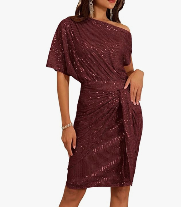 Grace Karin Dresses & Skirts - Grace Karin Sequin Glitter Off The Shoulder Cocktail Party Dress NWT Size S
